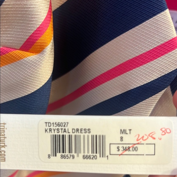 Trina Turk Multicolored Asymmetrical Sheath Dress - Picture 2 of 2